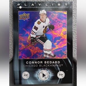 Connor Bedard 2024/25 Upperdeck Chicago Blackhawks Insert Hockey Card